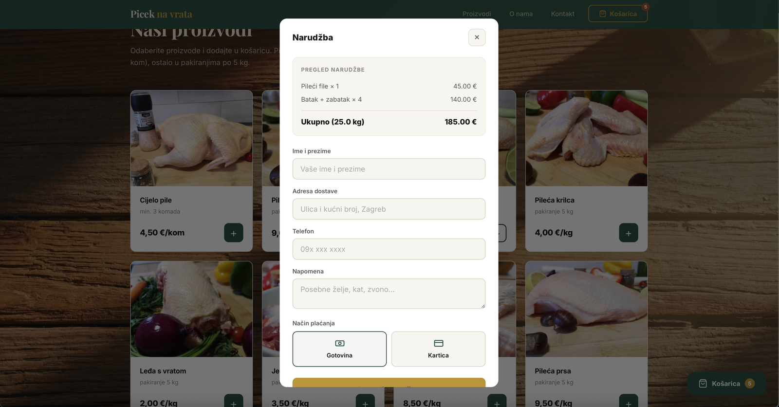 Pićek na Vrata detail
